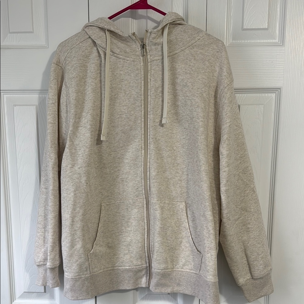 Ideology Cozy Cream Zip-Up Hoodie